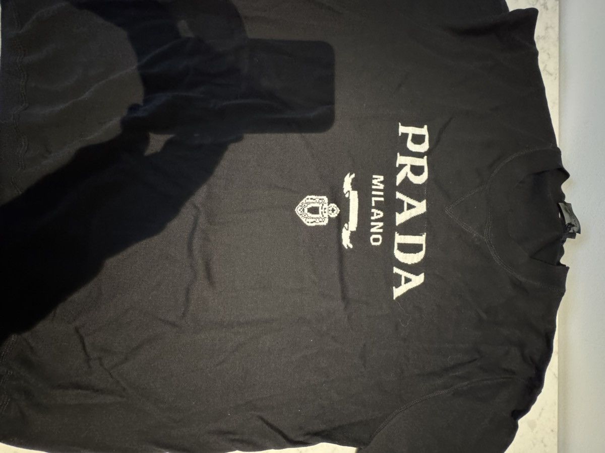 Prada Prada Men’s Short Sleeve Intarsia Sweater Size US M / EU 48-50 / 2 - 3 Thumbnail
