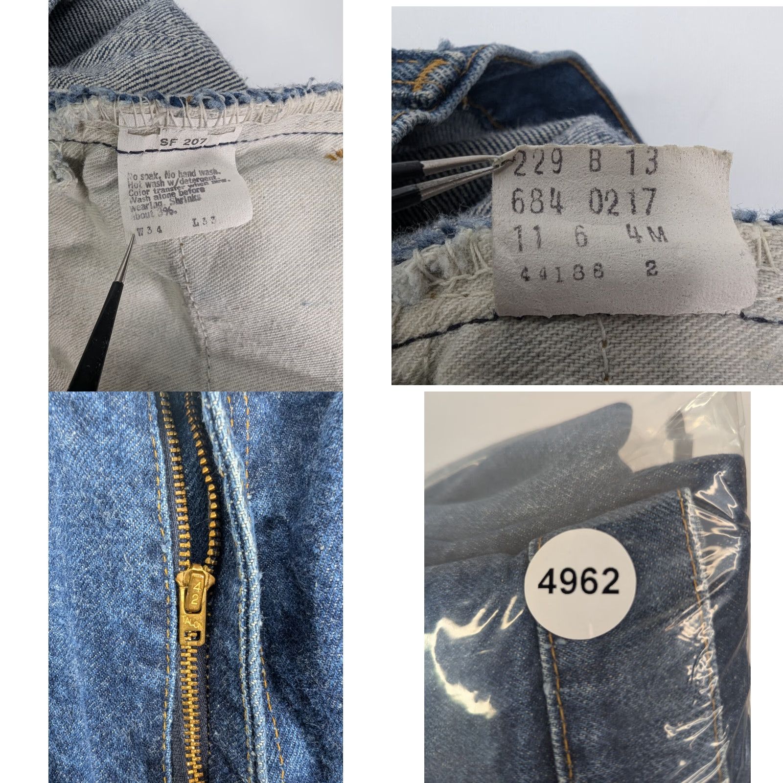 Levi's VINTAGE Levi's 684 Jeans Bell Bottoms 34x31 Denim Blue 70s Retro Bohemian Hippie Western USA Mens Bell Bottoms Size US 34 / EU 50 - 10 Thumbnail