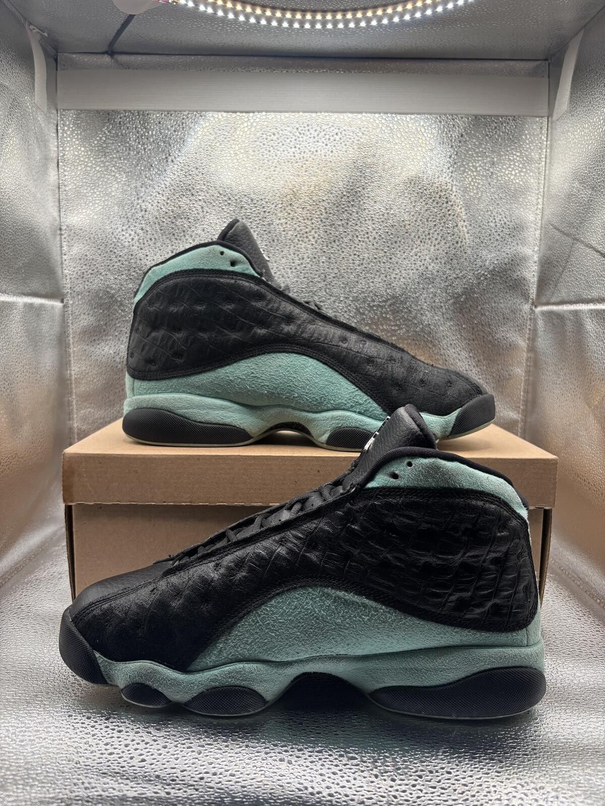 Jordan Brand Air Jordan 13 black island green Size US 9 / EU 42 - 5 Thumbnail