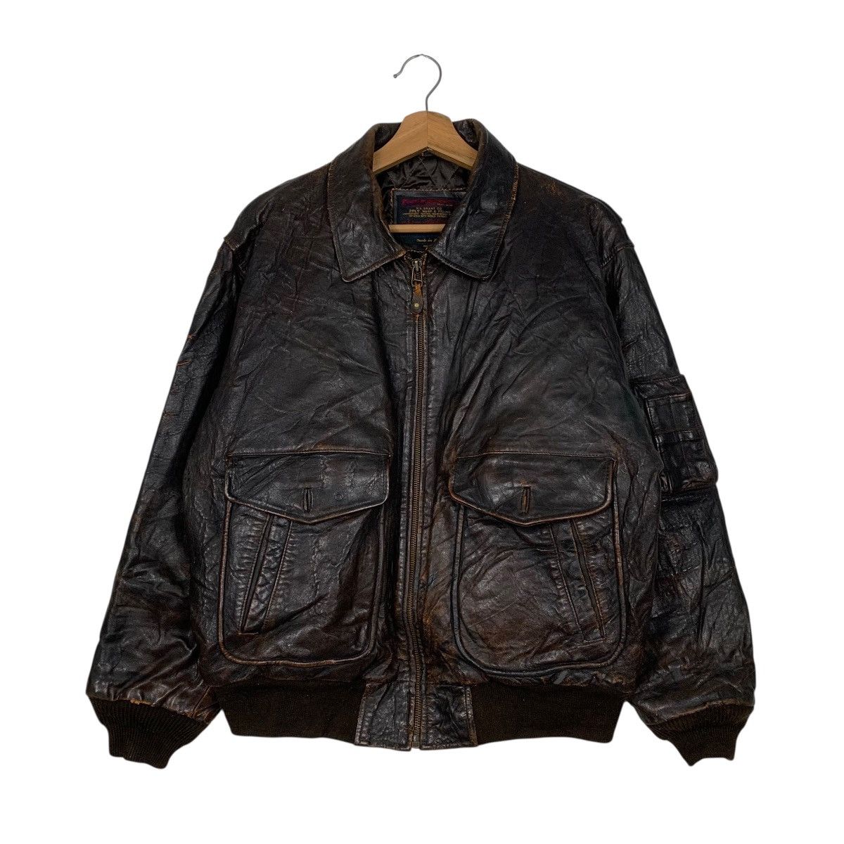Japanese Brand × Vintage 291295 HOMME 4 POCKETS PIG LEATHER JACKET