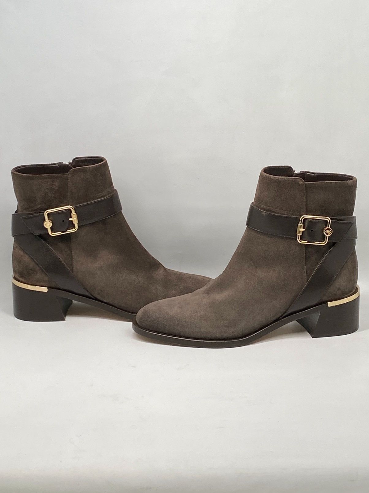 Jimmy Choo Jimmy Choo Clarice 45 Block Heel Suede Booties size 39 Size US 9 / IT 39 - 5 Thumbnail