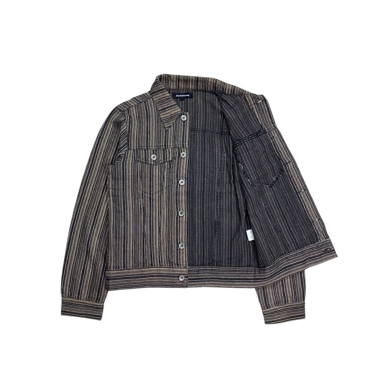 JACKROSE Jackrose Striped Denim Trucker Jacket Size US M / EU 48-50 / 2 - 3 Thumbnail