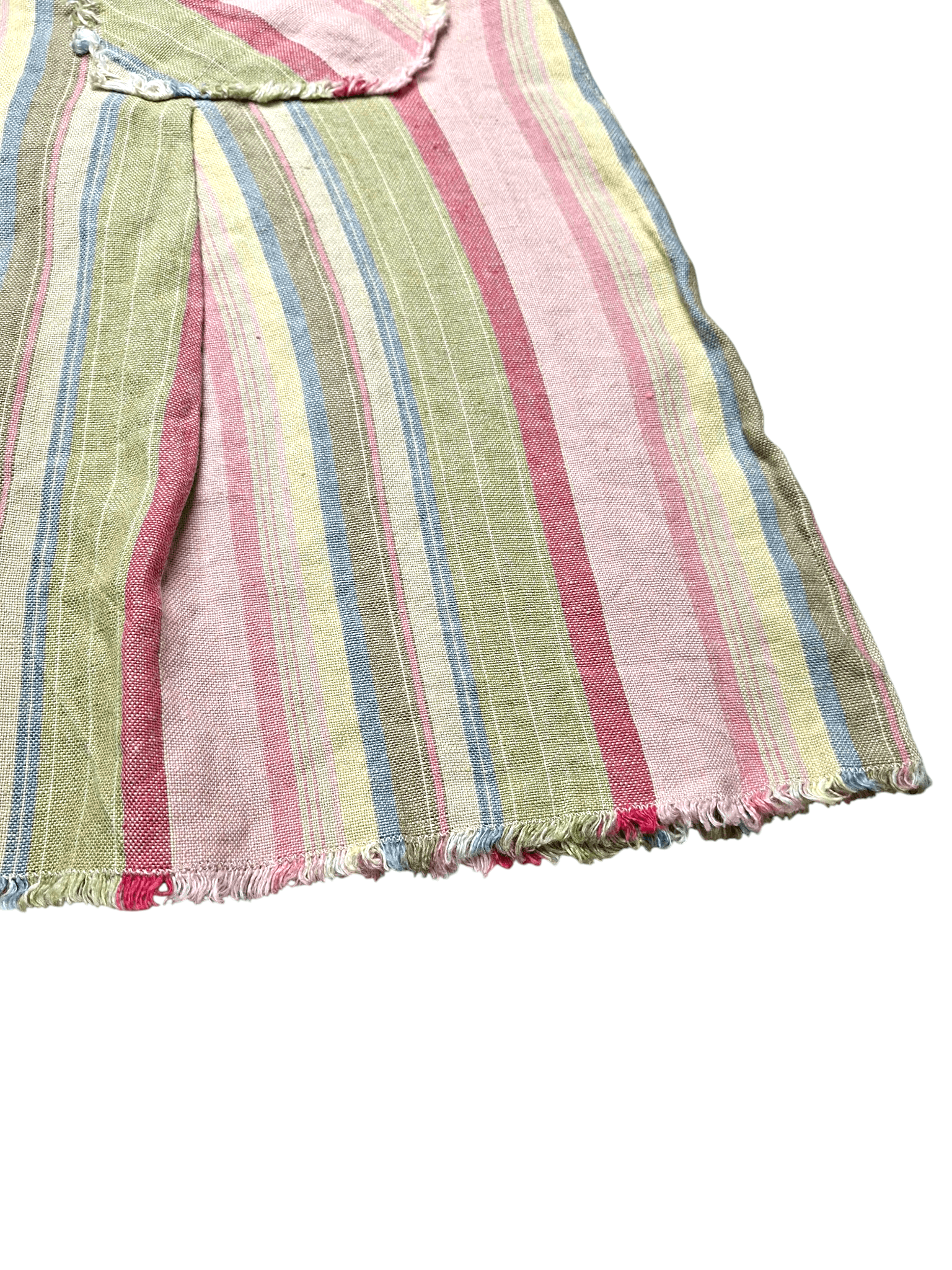 Moschino Vintage Moschino Cheap and Chic Linen Striped Skirt Size 28" / US 6 / IT 42 - 4 Thumbnail