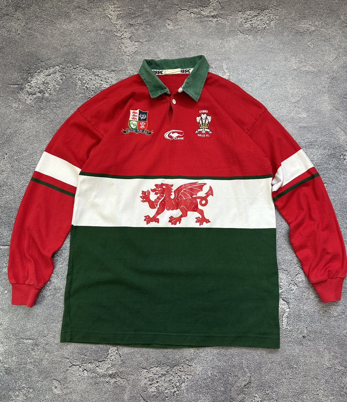 Vintage Vintage 2001 Wales Rugby League Long Sleeve Shirt Jersey Size US L / EU 52-54 / 3 - 1 Thumbnail