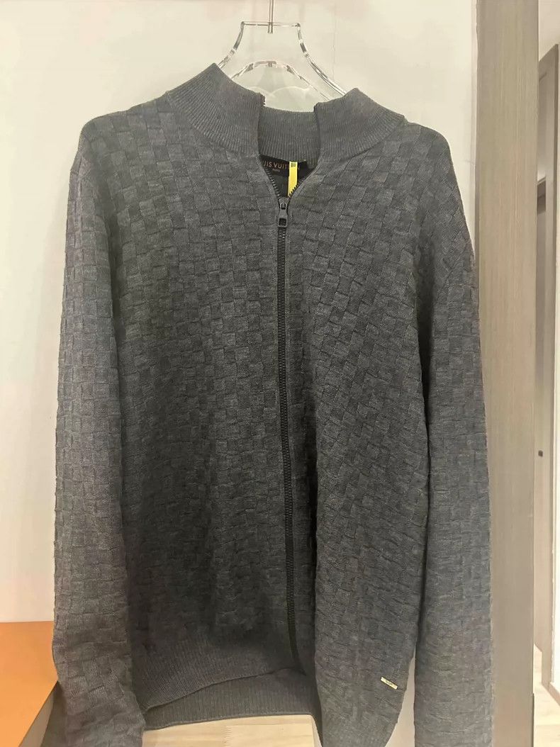 Louis Vuitton Louis Vuitton Checkerboard Cardigan sweater Size US XXL / EU 58 / 5 - 1 Thumbnail
