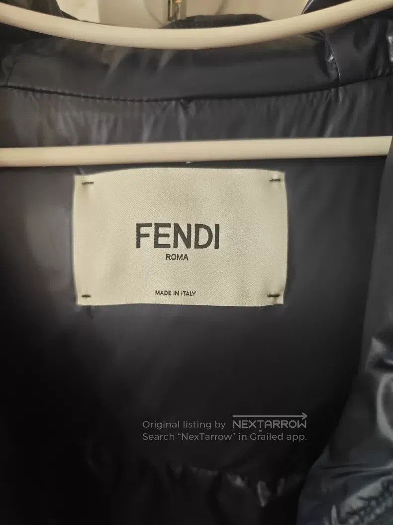 Fendi Fendi Women's Short Down Jacket, Navy Blue Size M / US 6-8 / IT 42-44 - 6 Thumbnail