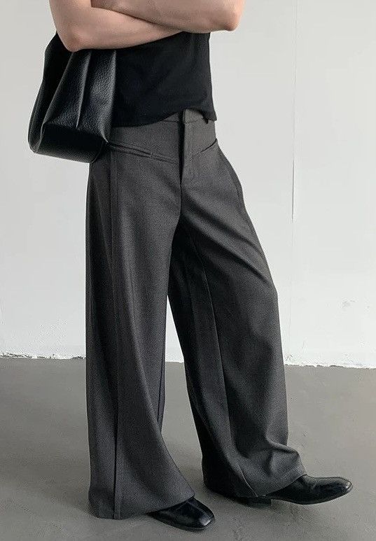 Japanese Brand × Vintage Cleanfit retro casual wide-leg pleated pants Size US 28 / EU 44 - 2 Thumbnail