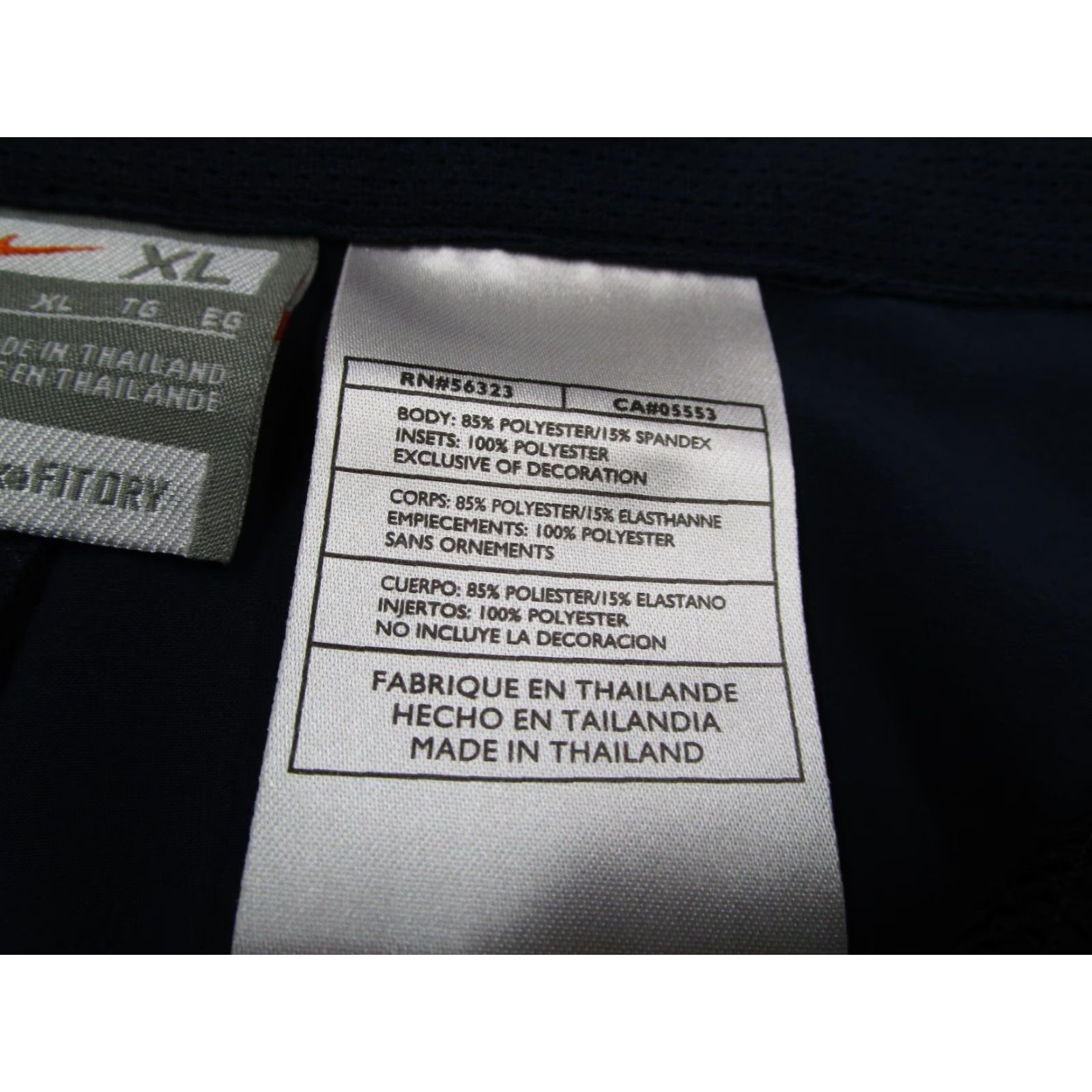 Nike VINTAGE Nike Shorts Mens XL Blue Fit Dry Tennis Adjustable Waist 9" Retro Y2K Size US 36 / EU 52 - 5 Thumbnail