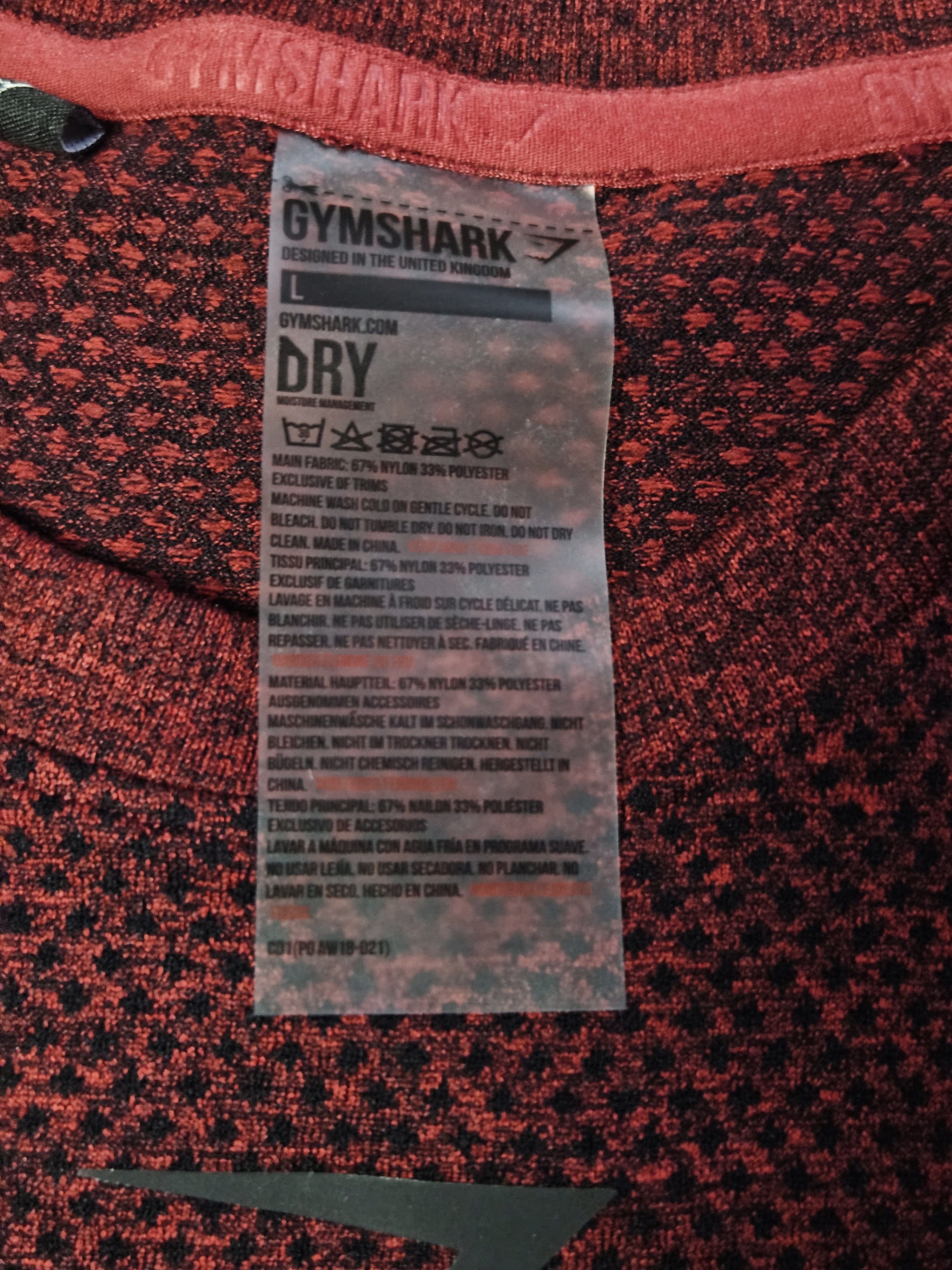 Gymshark Gymshark Phantom Seamless T-Shirt Size Large By David Laid Size US L / EU 52-54 / 3 - 3 Thumbnail