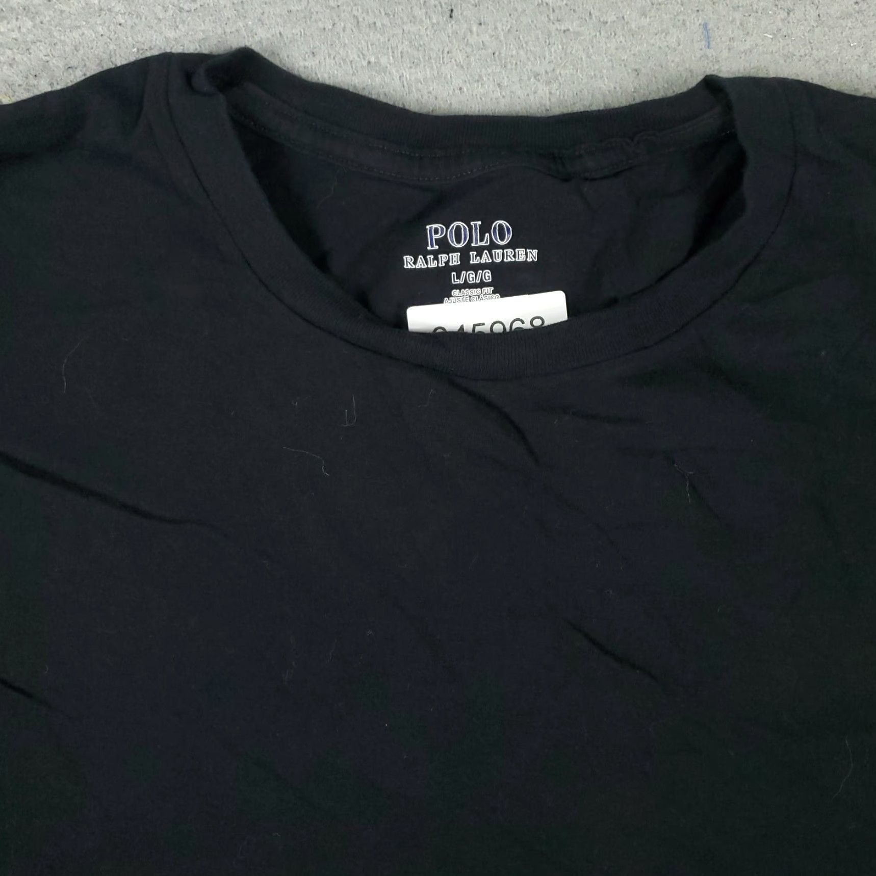 Ralph Lauren Ralph Lauren Shirt Adult Large Black Short Sleeve Pony Logo Cotton Crew Neck Classic American Mens Size US L / EU 52-54 / 3 - 2 Thumbnail