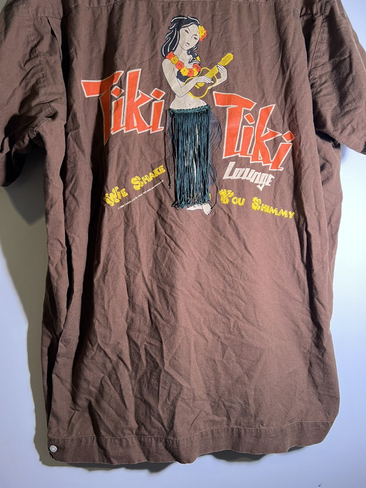 Vintage 90’s 2000’s VTG Vintage Tiki Lounge Hawaiian Hula Girl Shirt Size US XXL / EU 58 / 5 - 3 Thumbnail