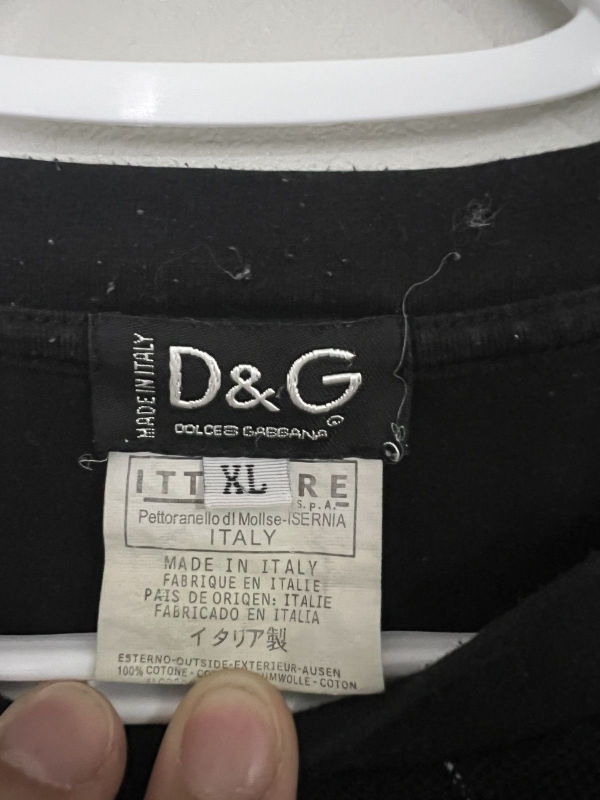 Dolce & Gabbana Vintage Dolce & Gabbana Long Sleeve Big Print Logo Shirt Size US XL / EU 56 / 4 - 2 Thumbnail