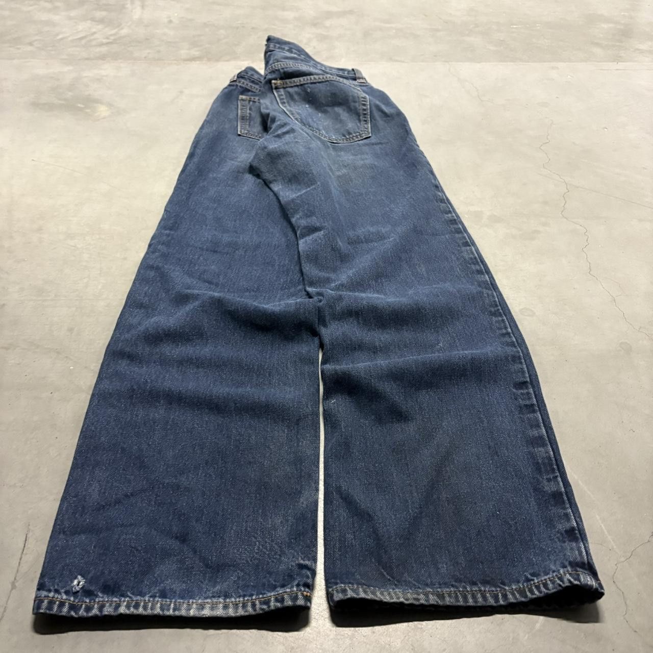 Old Navy Crazy Vintage Y2K/2000s Baggy Loose Old Navy Dark Blue Wash Skater Denim Jeans! Size US 32 / EU 48 - 4 Thumbnail