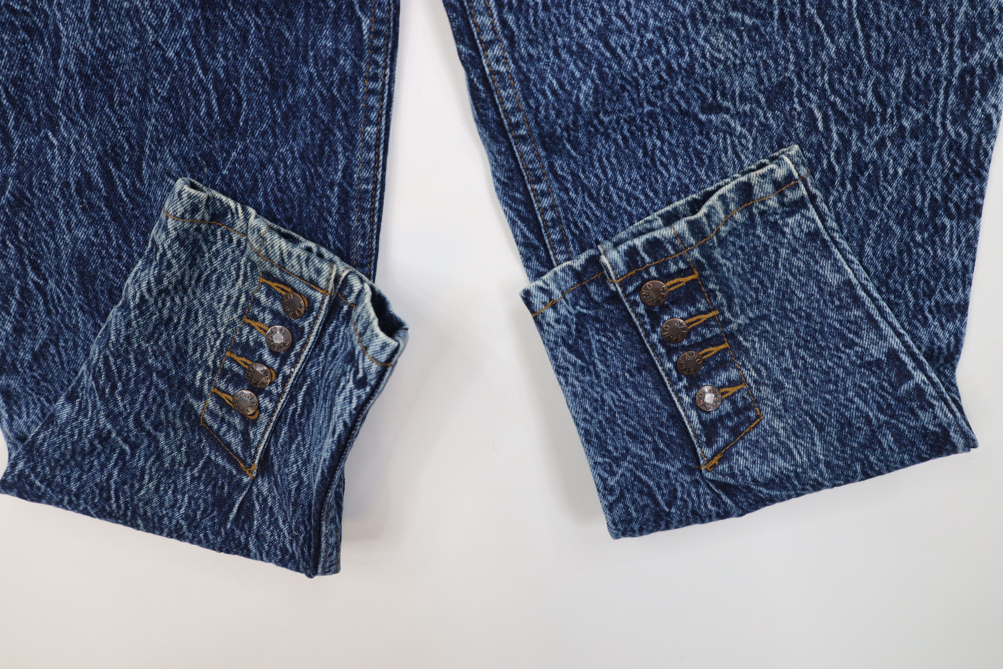 Vintage Vintage 90s Streetwear Acid Wash Tapered Leg Denim Jeans Size 38" / US 16 / IT 52 - 5 Thumbnail