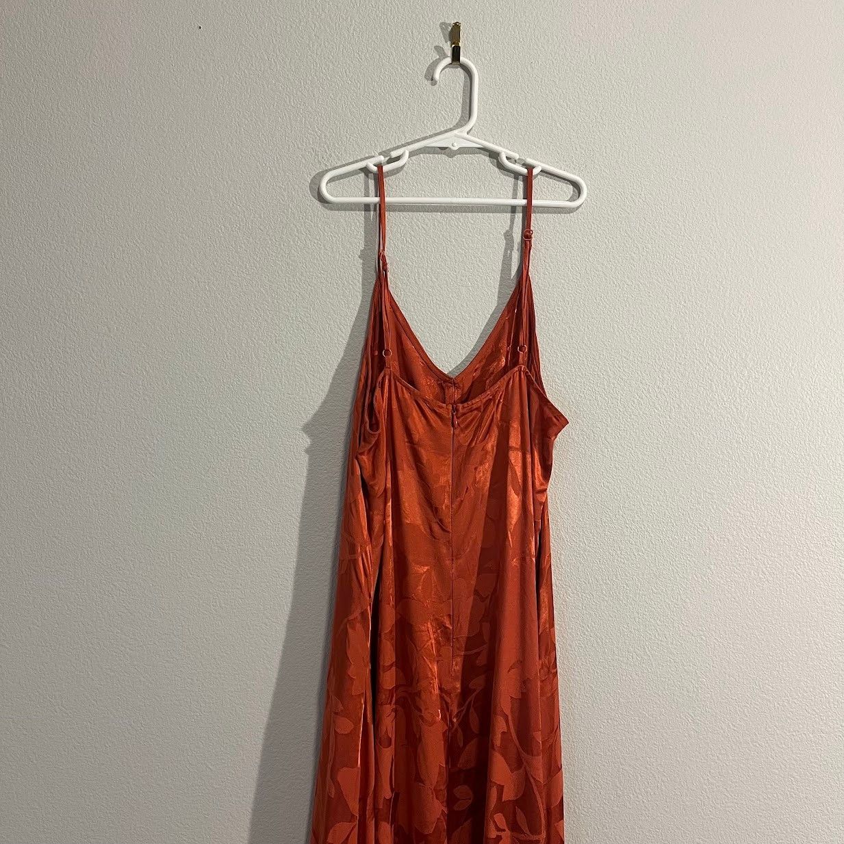 FRNCH FRNCH CIBILLA Brick Dress Floral Satin V-Neck Dress - Small Size S / US 4 / IT 40 - 4 Thumbnail