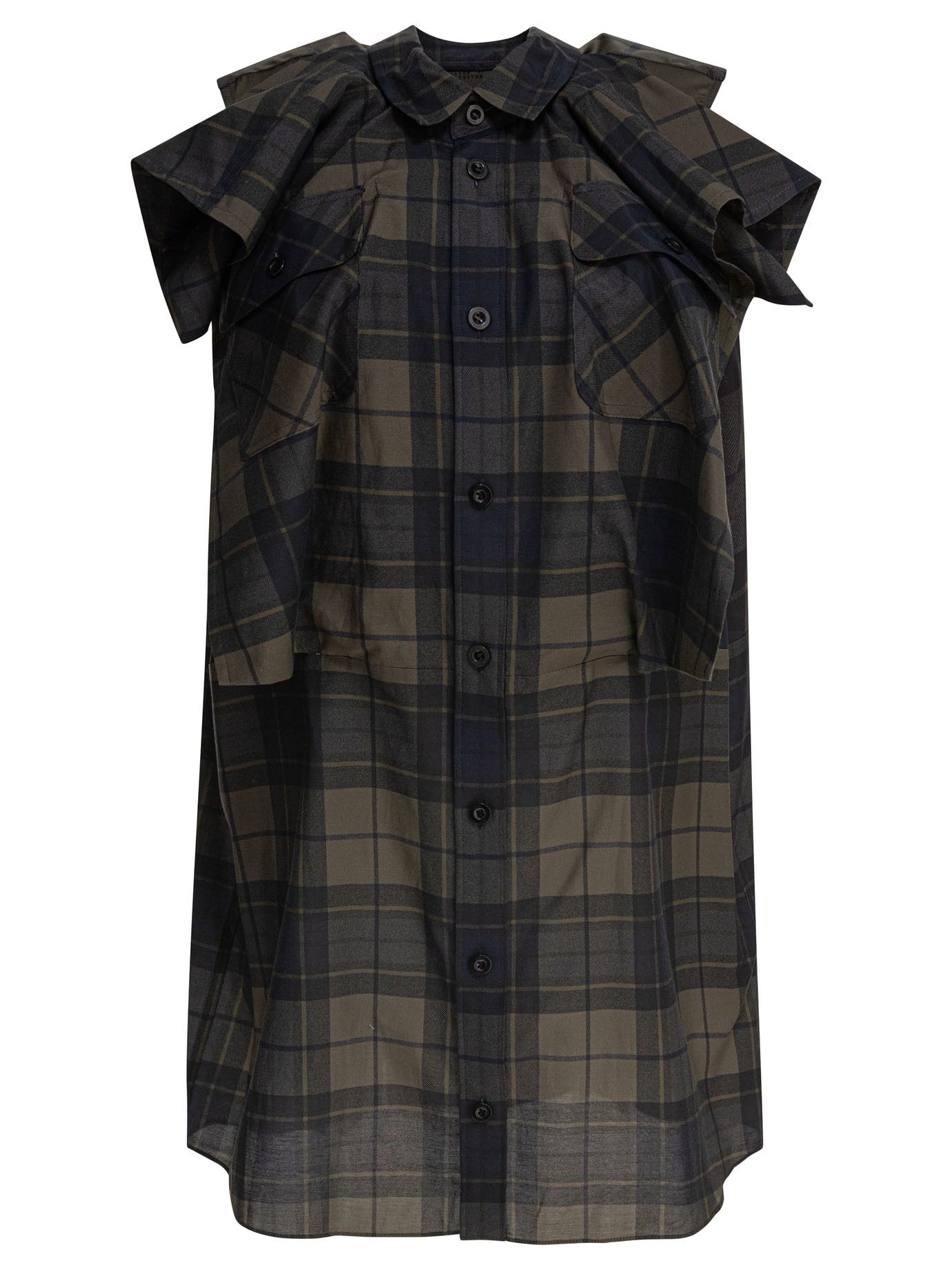 Sacai Plaid Print Dress Size S / US 4 / IT 40 - 1 Thumbnail