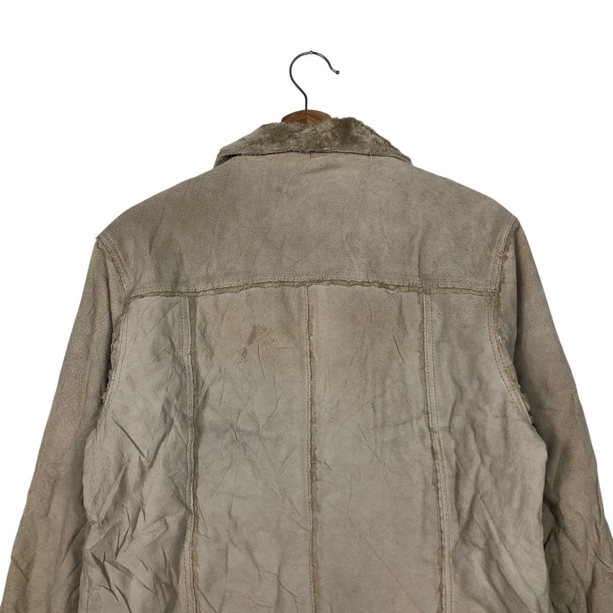 Vintage 🔥VINTAGE LEATHER JACKET BLANKET FUR BAILEY ISSEY MIYAKE Size US M / EU 48-50 / 2 - 11 Thumbnail