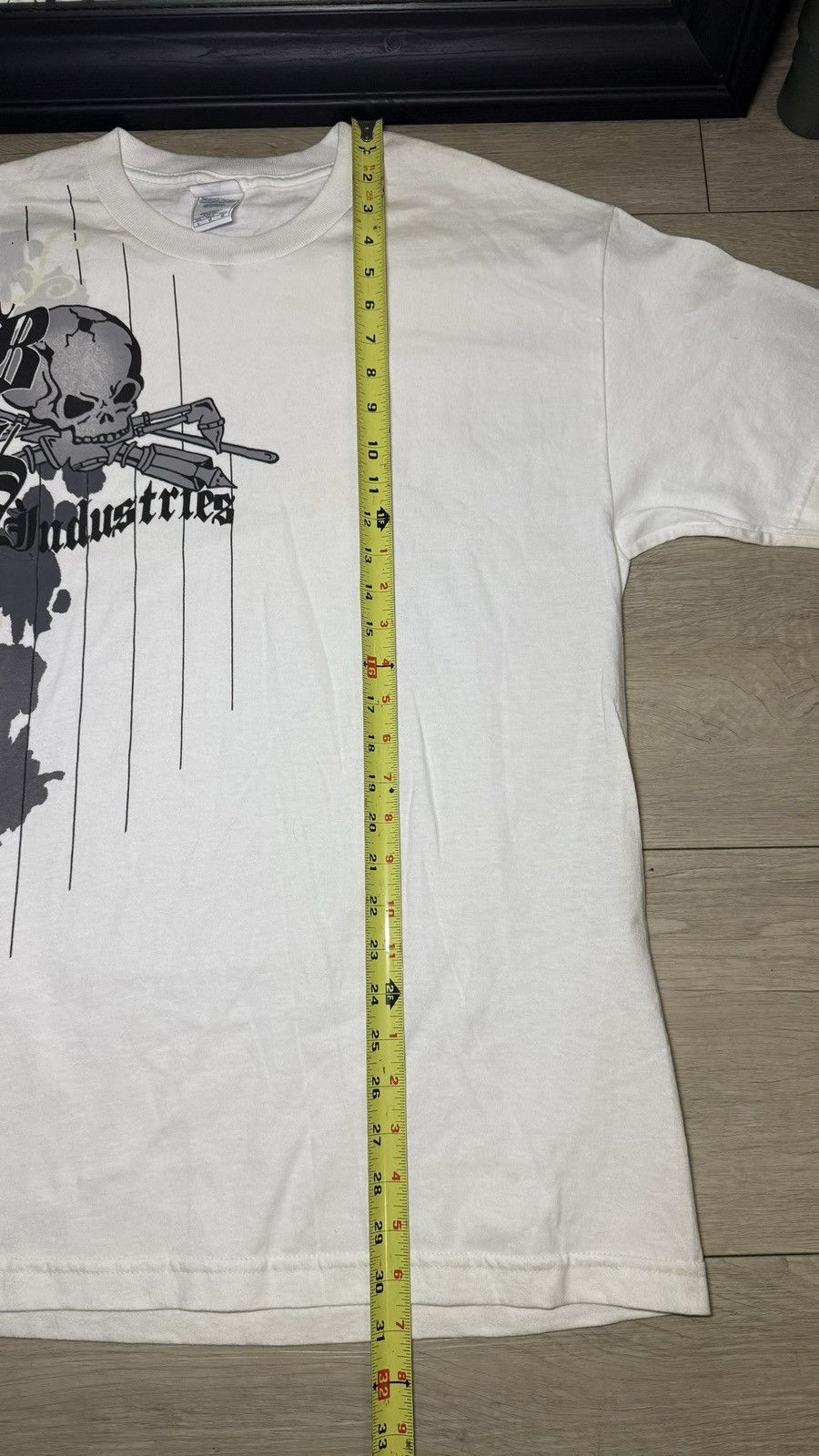 Affliction Y2K 2000s RS Industries Skull Striped Shirt Size US L / EU 52-54 / 3 - 5 Thumbnail