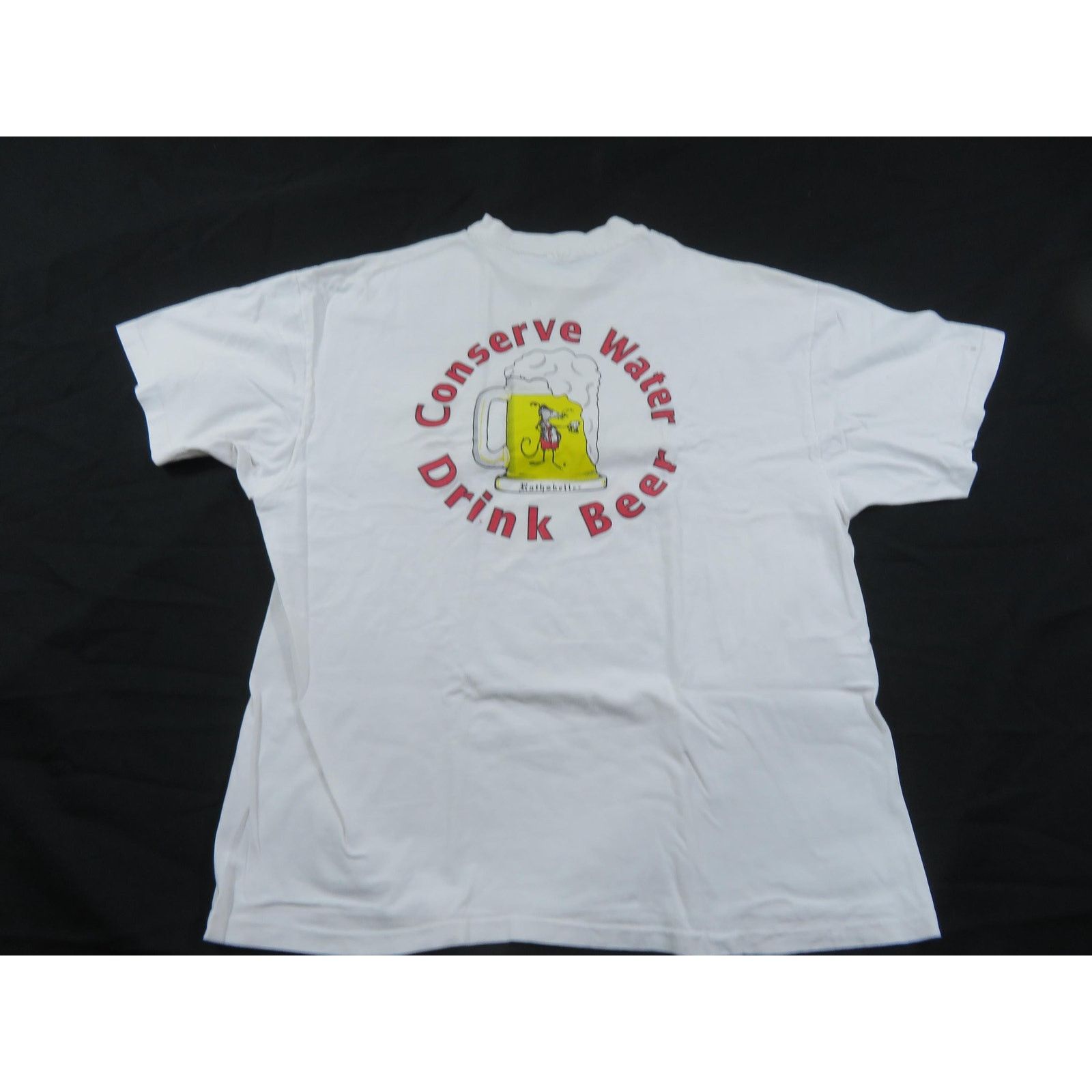 Hanes Conserve Water Drink Beer Rathskeller Rat Pocket Shirt Sz XL Size US XL / EU 56 / 4 - 1 Thumbnail