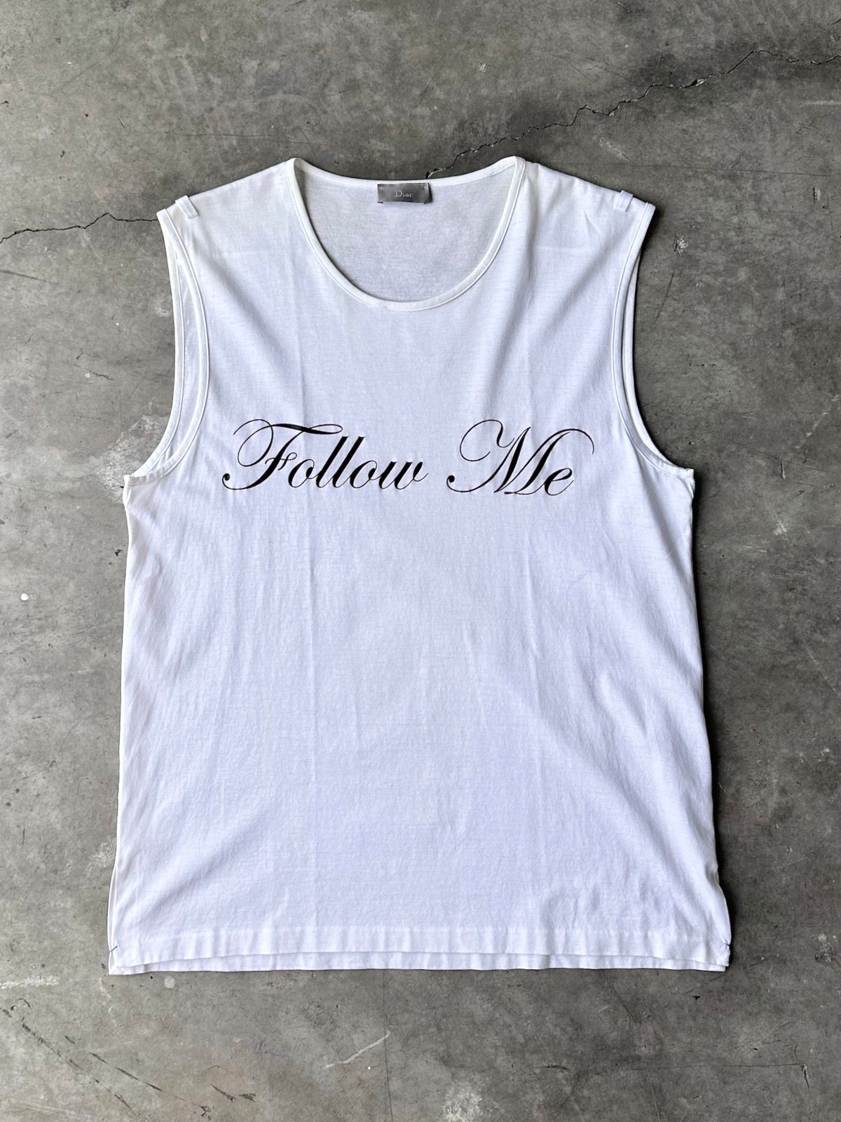Pre-owned Dior Homme Ss03 Follow Me Tank Top In White