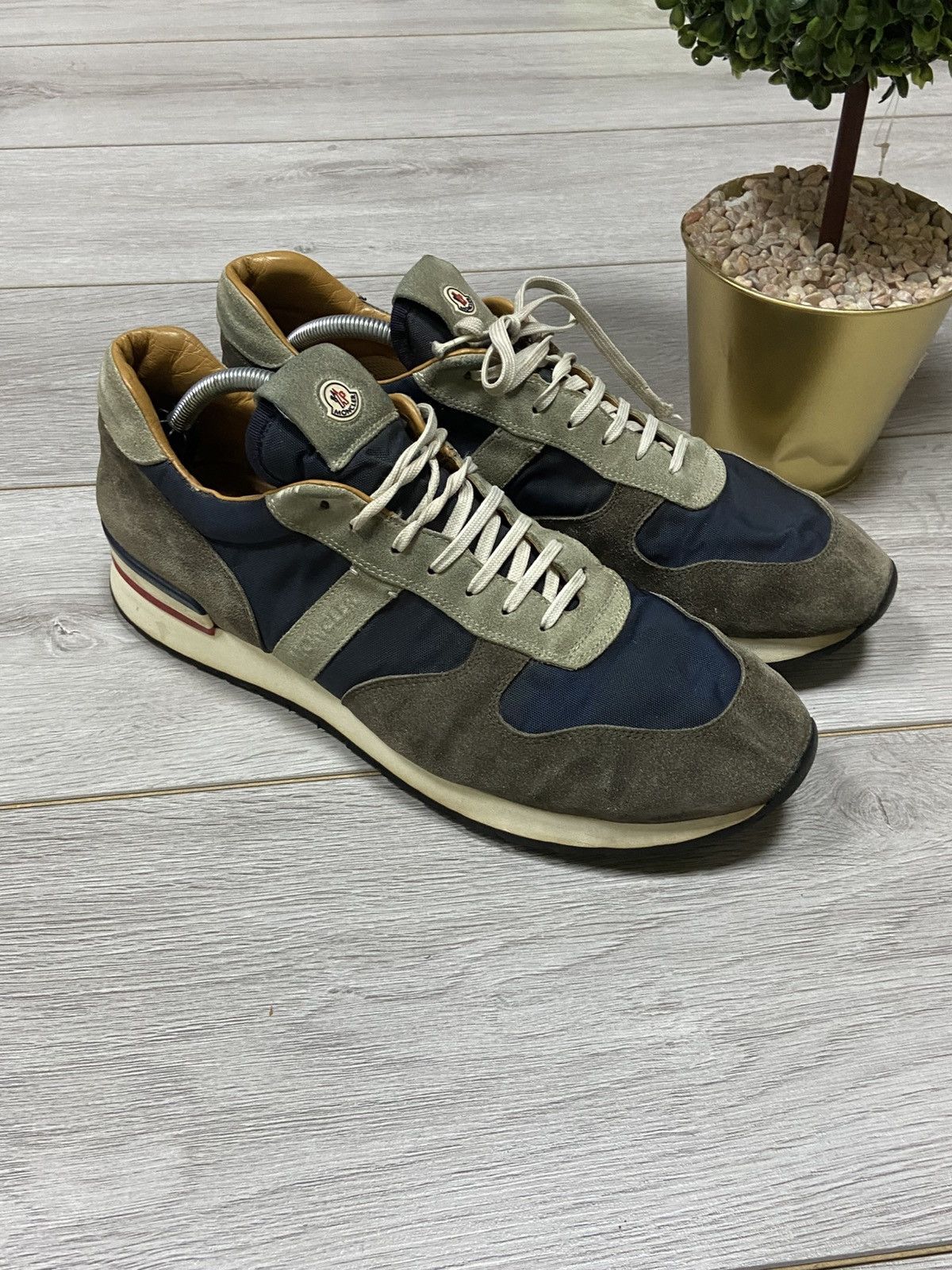 Moncler Moncler suede sneakers shoes Size US 13 / EU 46 - 4 Thumbnail