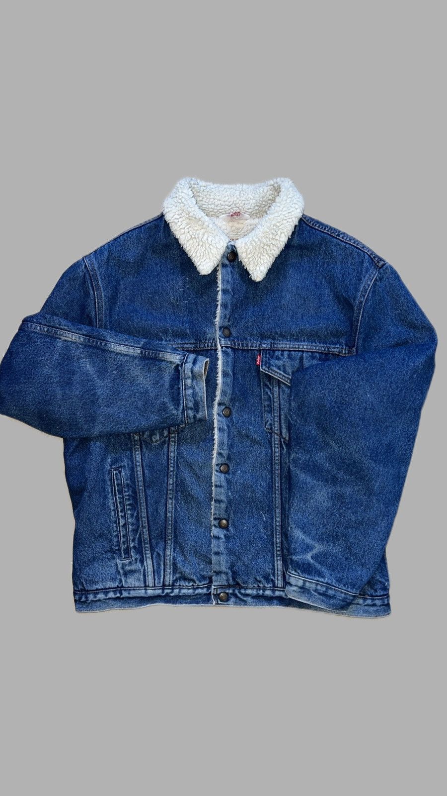 Levi's × Levi's Vintage Clothing × Vintage Vintage Sherpa Levi’s Fleece Lined Denim Jacket Size US M / EU 48-50 / 2 - 2 Thumbnail