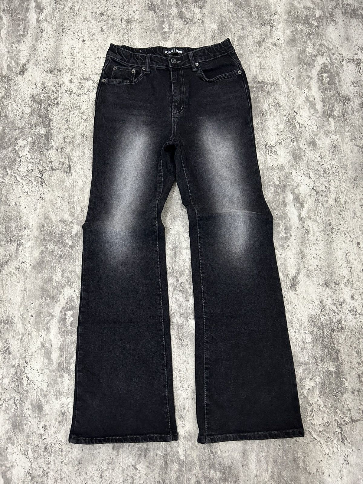 If Six Was Nine × Le Grande Bleu (L.G.B.) × Tornado Mart Millioncore Acid Wash Flare Pants Size US 27 - 1 Thumbnail