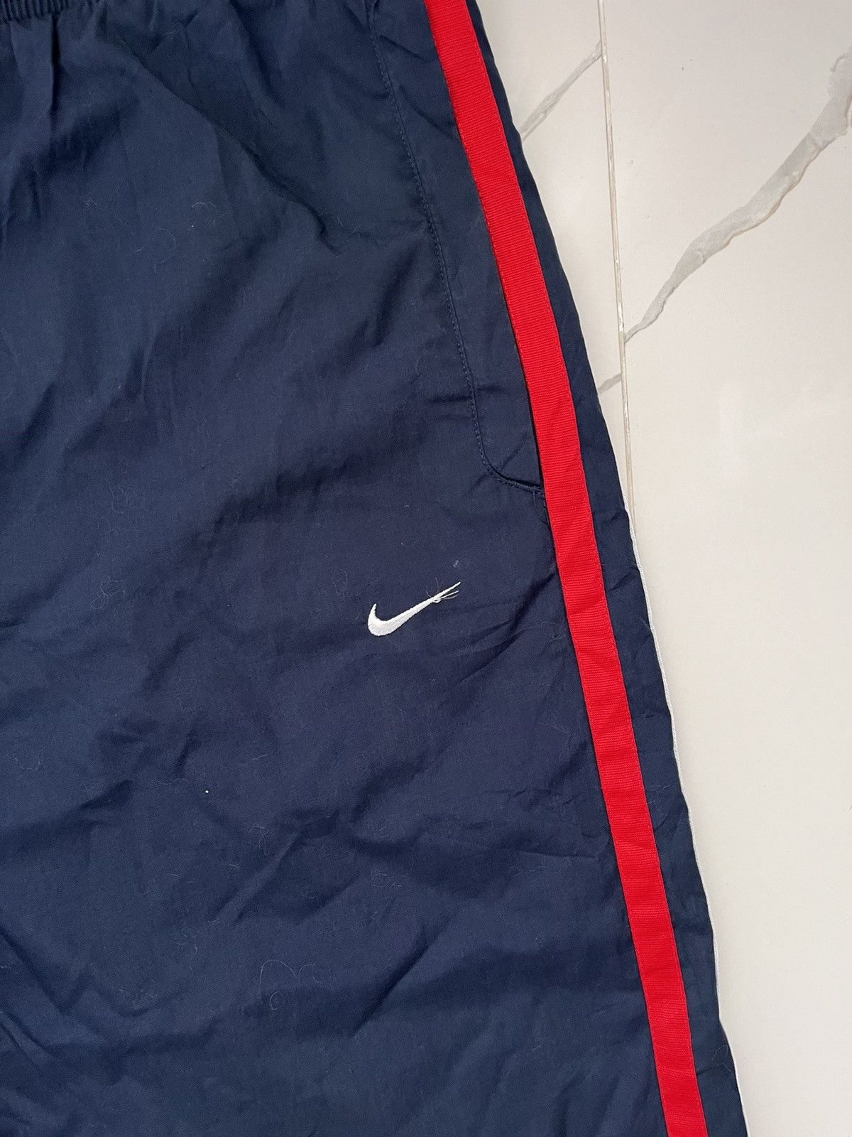 Nike 00’s NIKE SWOOSH LOGO BAGGY Y2K TRACK PANTS RARE GORPCORE Size US 36 / EU 52 - 2 Thumbnail