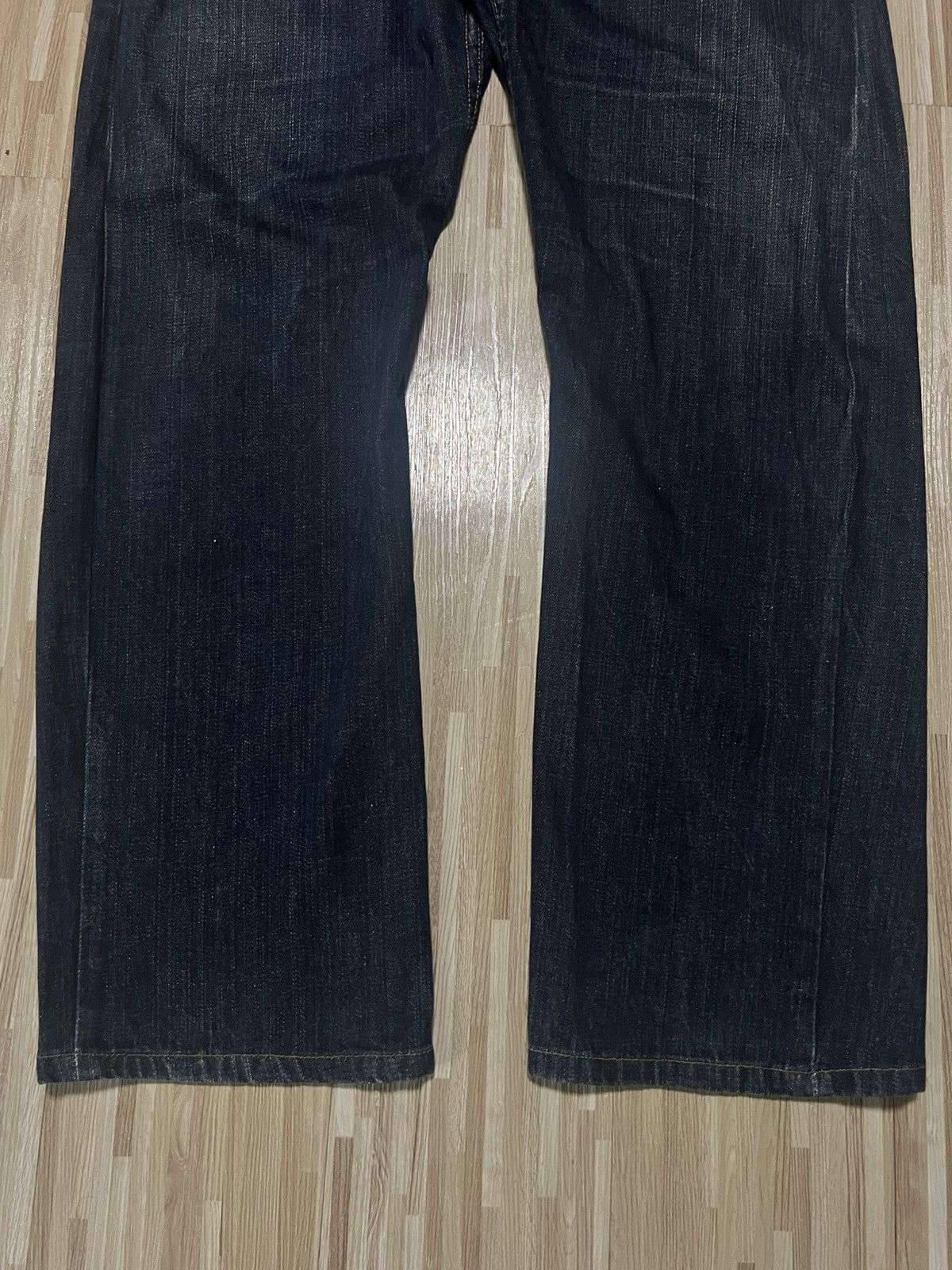 Japanese Brand 💥DOUBLE WAIST 90s DOMINATE HANDCRAFTED JEANS 💥 Size US 35 - 7 Thumbnail