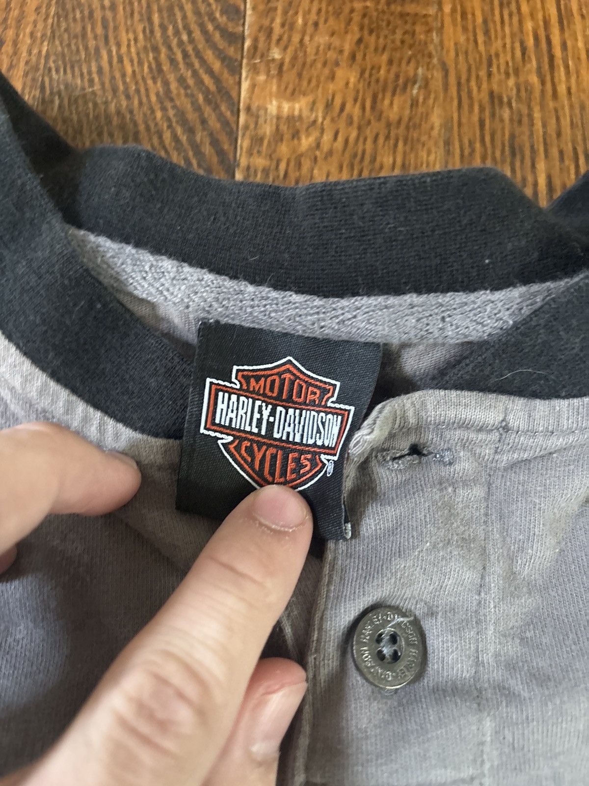 Harley Davidson × Japanese Brand × Vintage Vintage Harley quarter button up Size US L / EU 52-54 / 3 - 2 Thumbnail