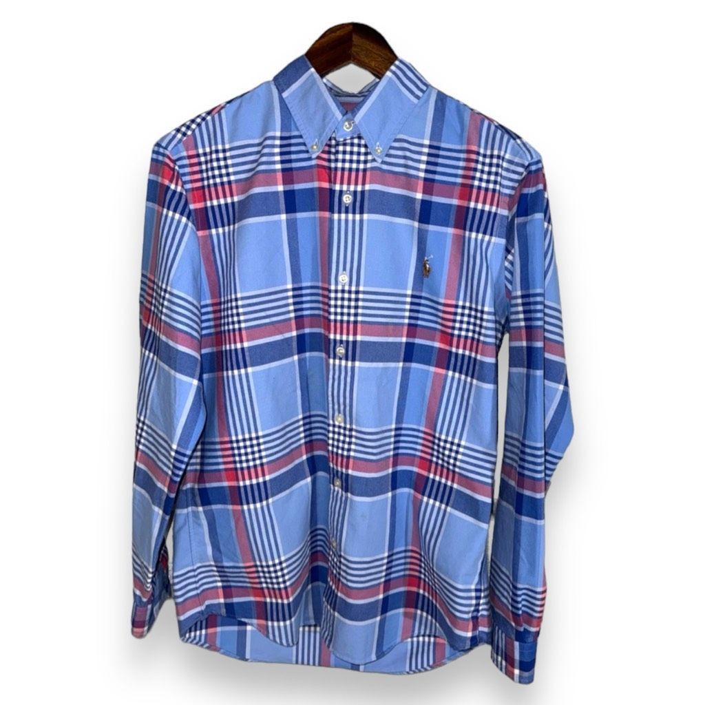 Polo Ralph Lauren Blue Polo Ralph Lauren Flesh Pony Oxford Button Down Shirt M Size US M / EU 48-50 / 2 - 1 Thumbnail