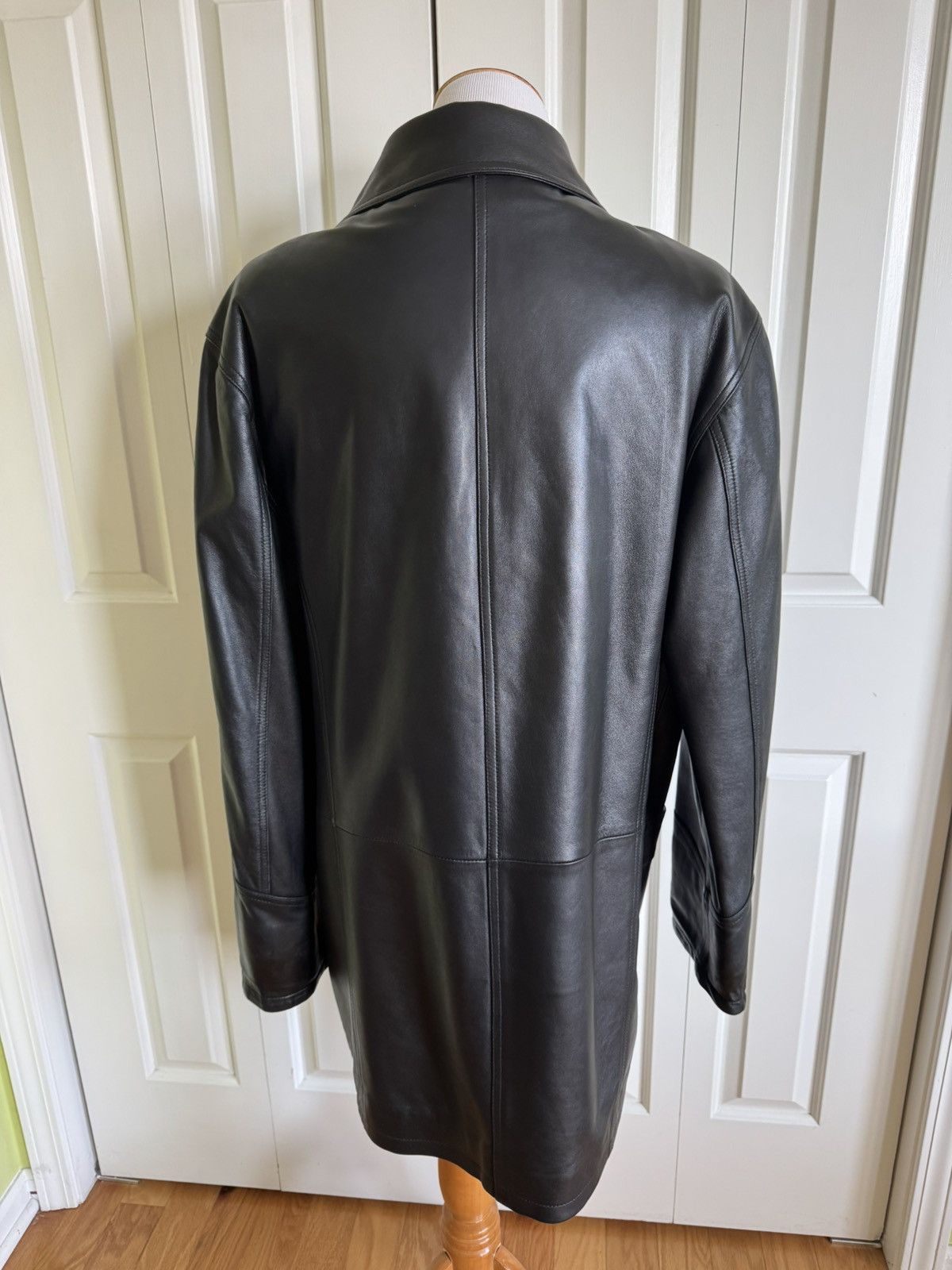 Other IMPERIO Men’s Black Leather/Shearling Jacket 50/L EUC Size US L / EU 52-54 / 3 - 11 Thumbnail