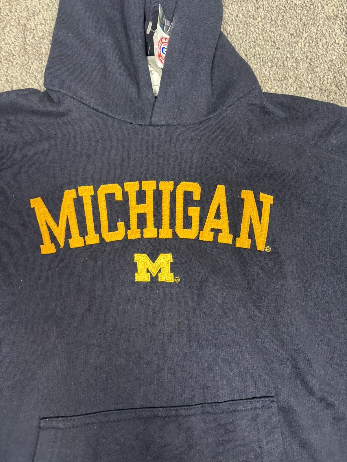 Collegium Vintage 90s u of m michigan old varsity spellout hoodie Size US S / EU 44-46 / 1 - 5 Thumbnail