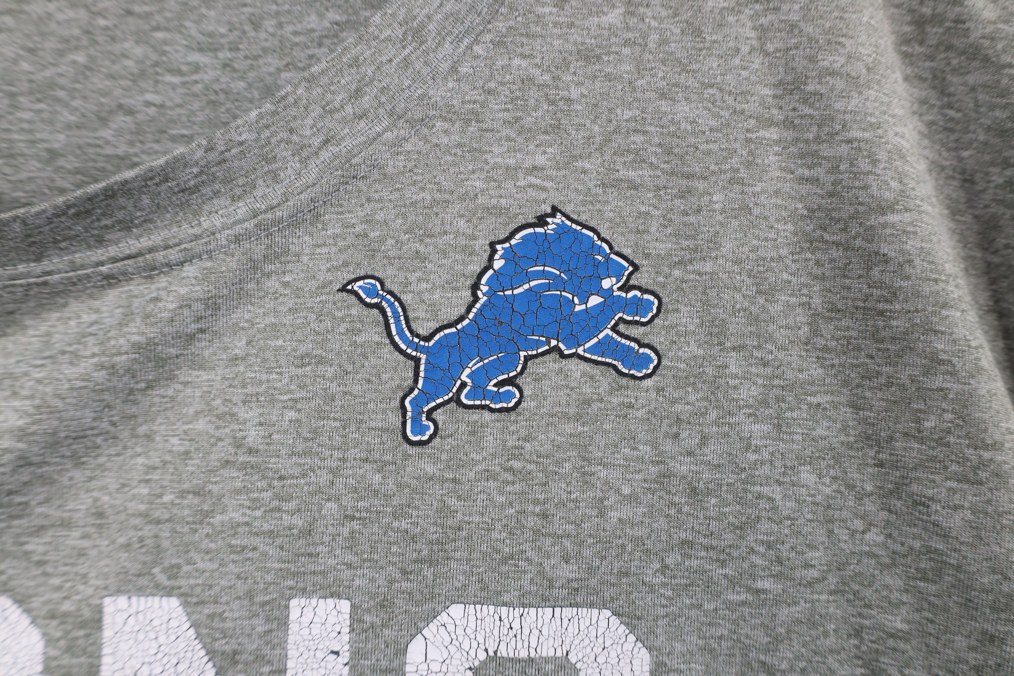 Nike × Vintage Nike NFL Detroit Lions Football Short Sleeve T-Shirt Gray Size US XXL / EU 58 / 5 - 6 Thumbnail