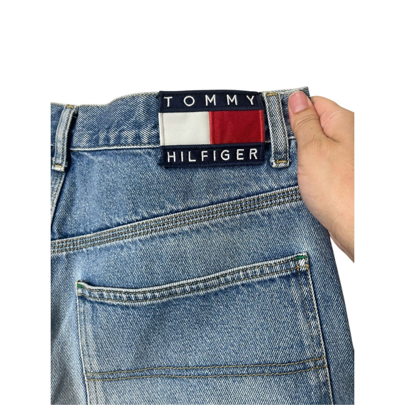 Tommy Hilfiger Vintage Tommy Hilfiger 90s Custom High Rise Raw Hem Shorts S Size 34" / US 12 / IT 48 - 9 Thumbnail