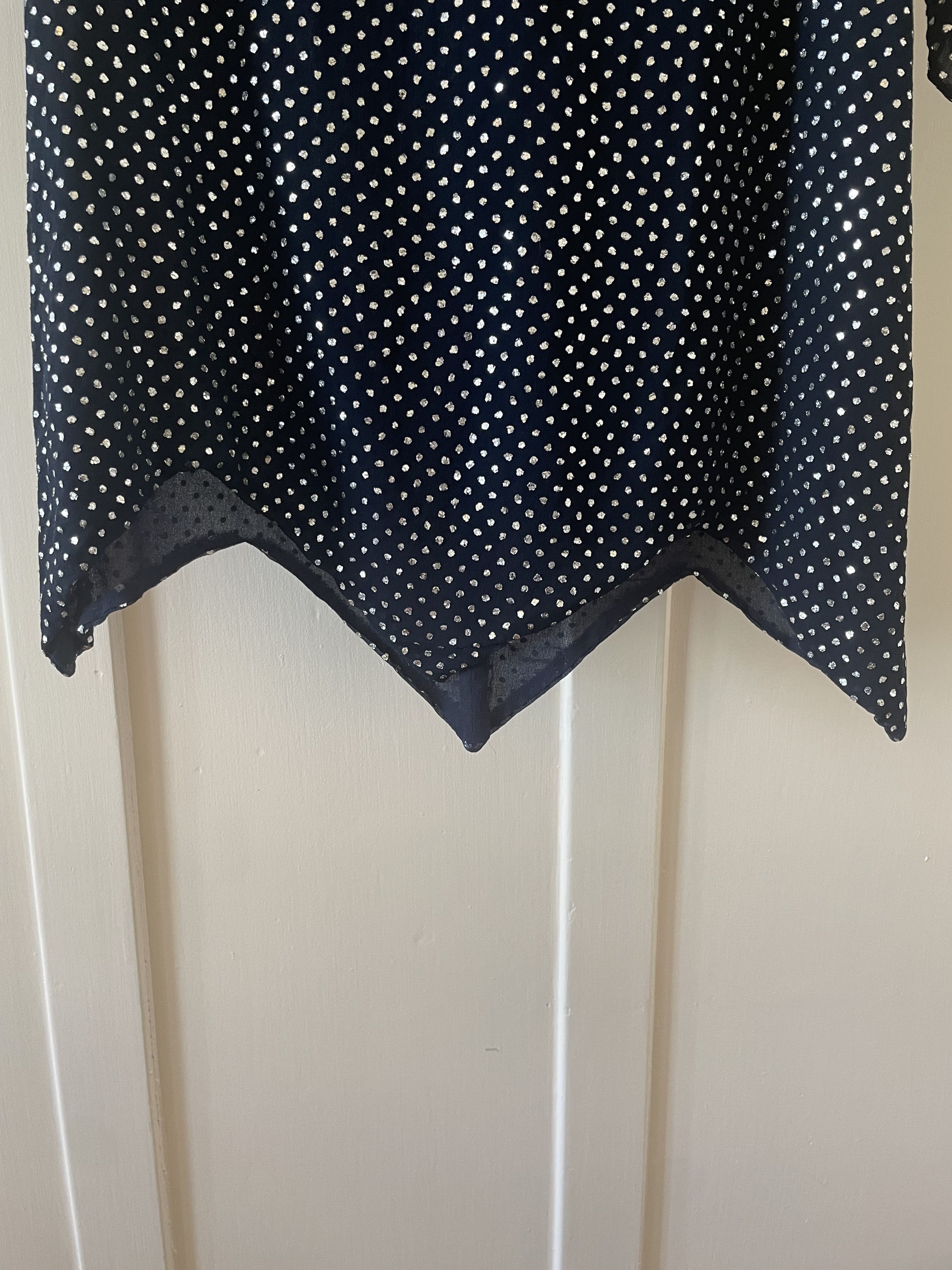 Vintage 70s True Vintage Glitter Disco Tunic Mini Dress Size S / US 4 / IT 40 - 5 Thumbnail