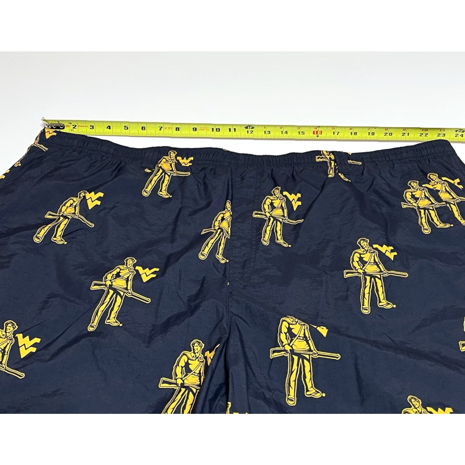 Vintage Columbia PFG Swim Trunks West Virginia Mountaineers Mens 3X Lined Short WVU Blue Beach Outdoor Trunks Mens Size US 39 - 3 Thumbnail