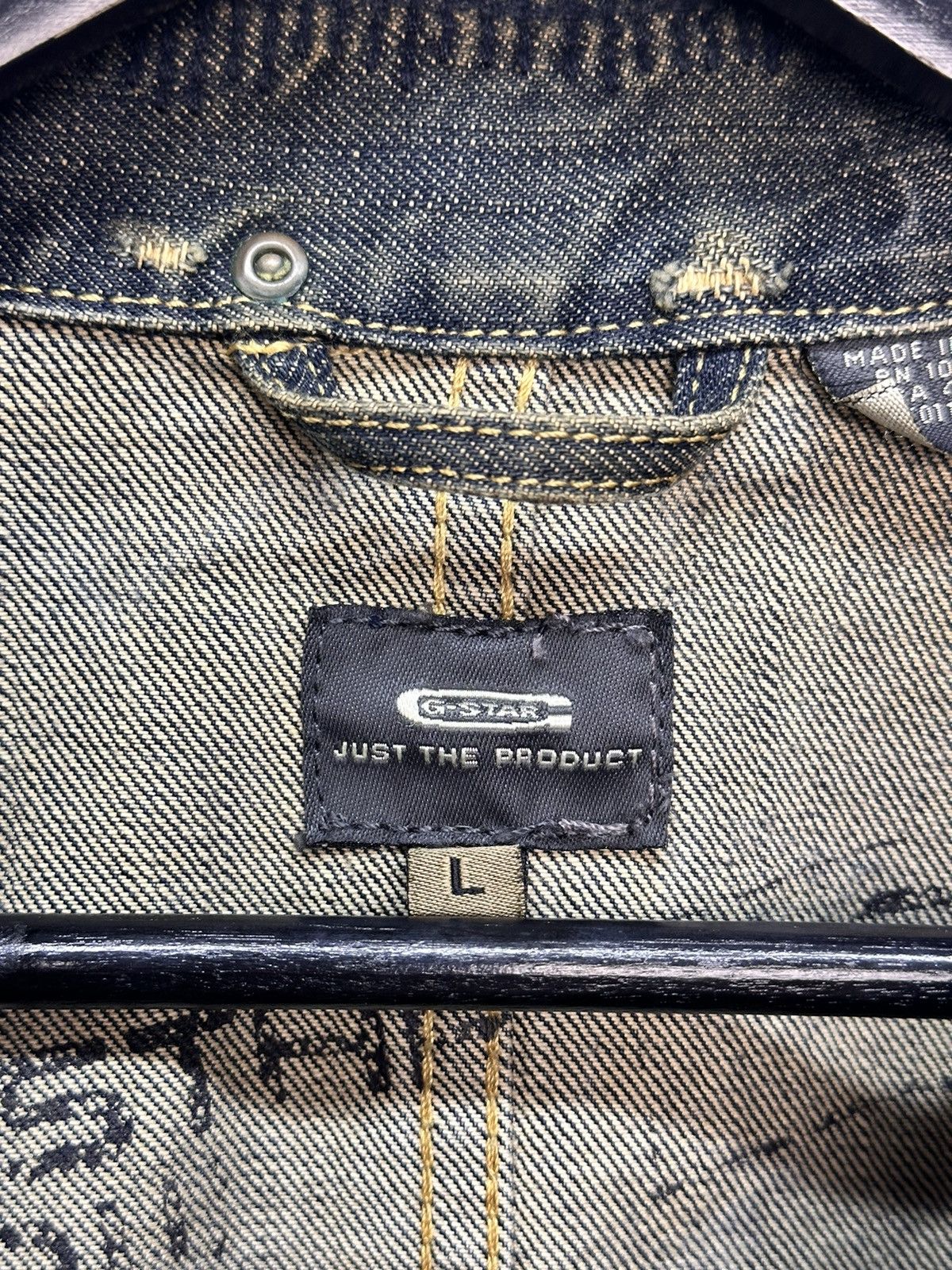 G-Star G-Star raw distressed denim jacket vintage workwear style Size US L / EU 52-54 / 3 - 7 Thumbnail