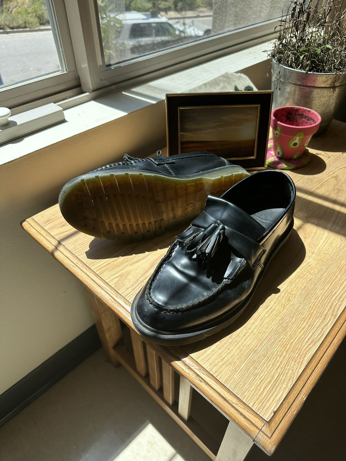 Dr. Martens × Leather Doc Martens Adrian Tassel Loafers