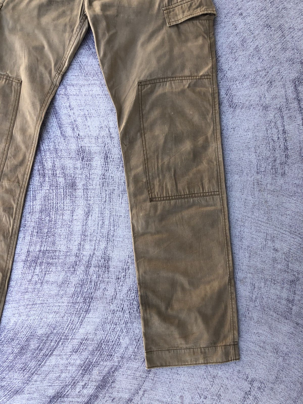 Vintage Faded Begie Cargo Trousers With 6 Pocket Workware Size US 33 - 3 Thumbnail