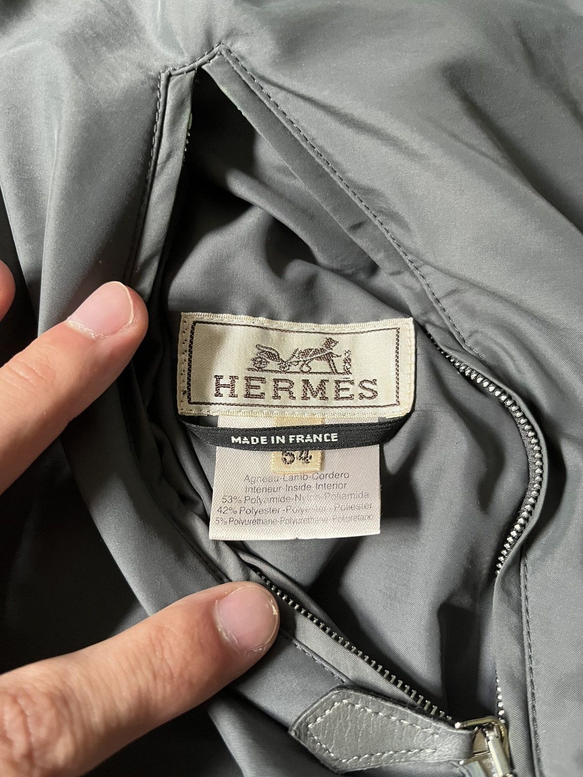 Hermes Hermes Reversible leather jacket bomber Size US L / EU 52-54 / 3 - 19 Thumbnail