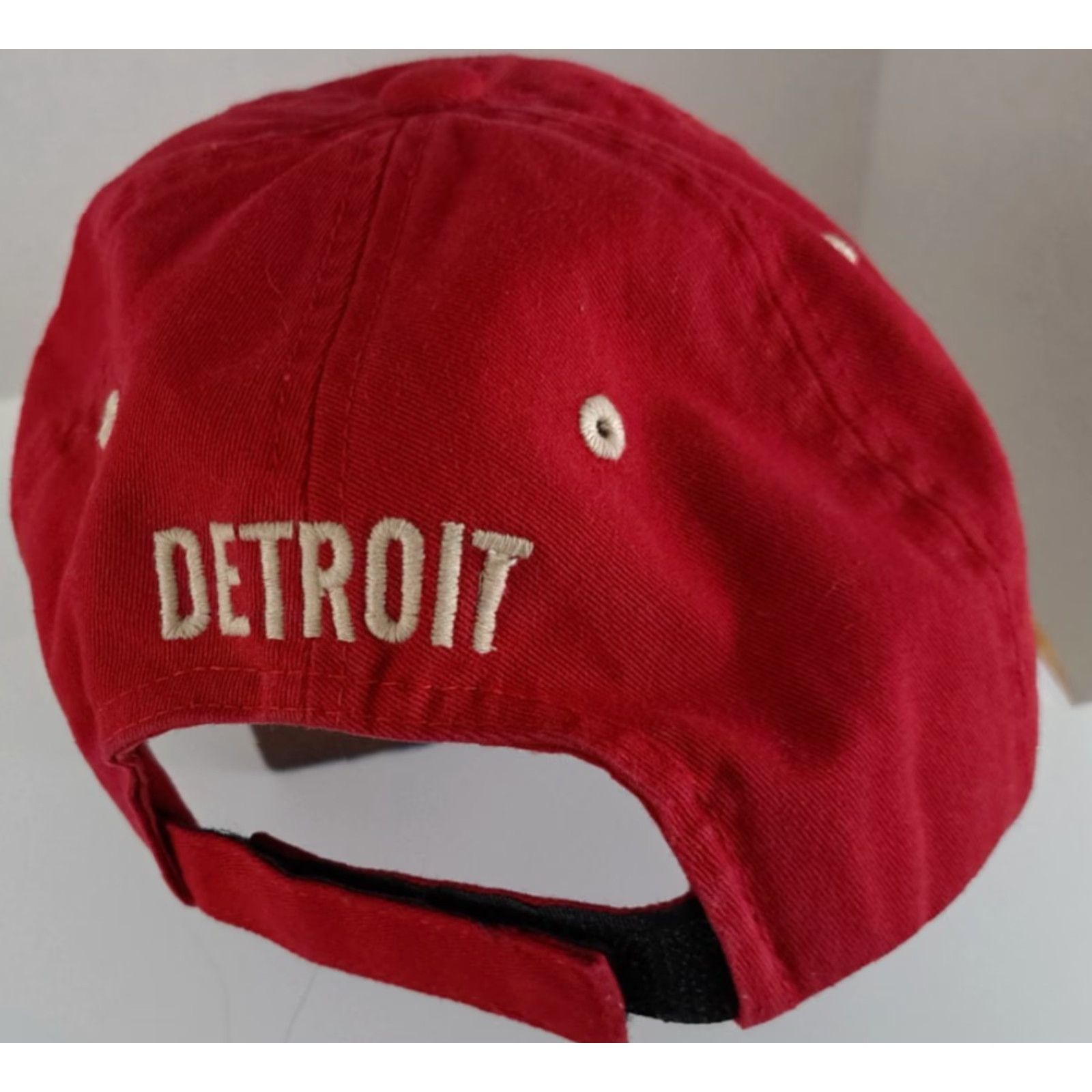 Zephyr VINTAGE Detroit Red Wings Hockey Adjustable Embroidered Zephyr Hat Hat Men One Size Red Cotton Canvas Baseball Cap Sports Adjustable Men Size ONE SIZE - 3 Thumbnail