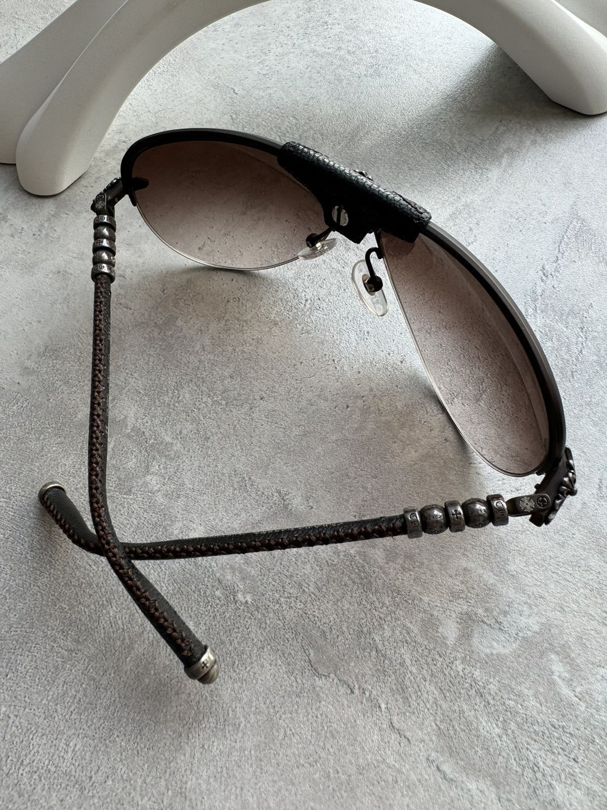 Chrome Hearts Chrome Hearts Balls Brown Silver Glasses Size ONE SIZE - 7 Thumbnail