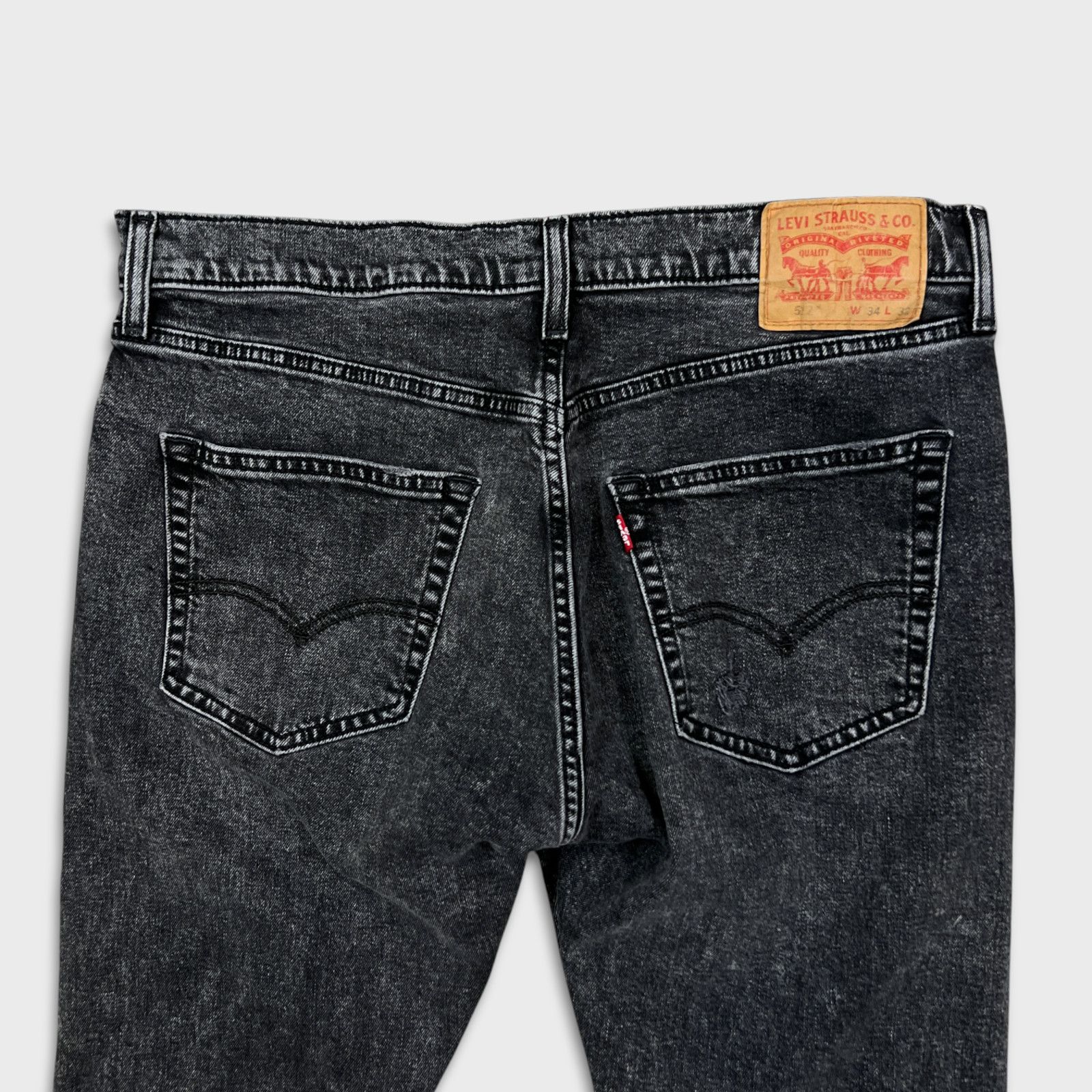 Levi's × Vintage Levi's 512 Jeans 34x30 Slim Taper Leg Distressed Stretch Size US 34 / EU 50 - 7 Thumbnail