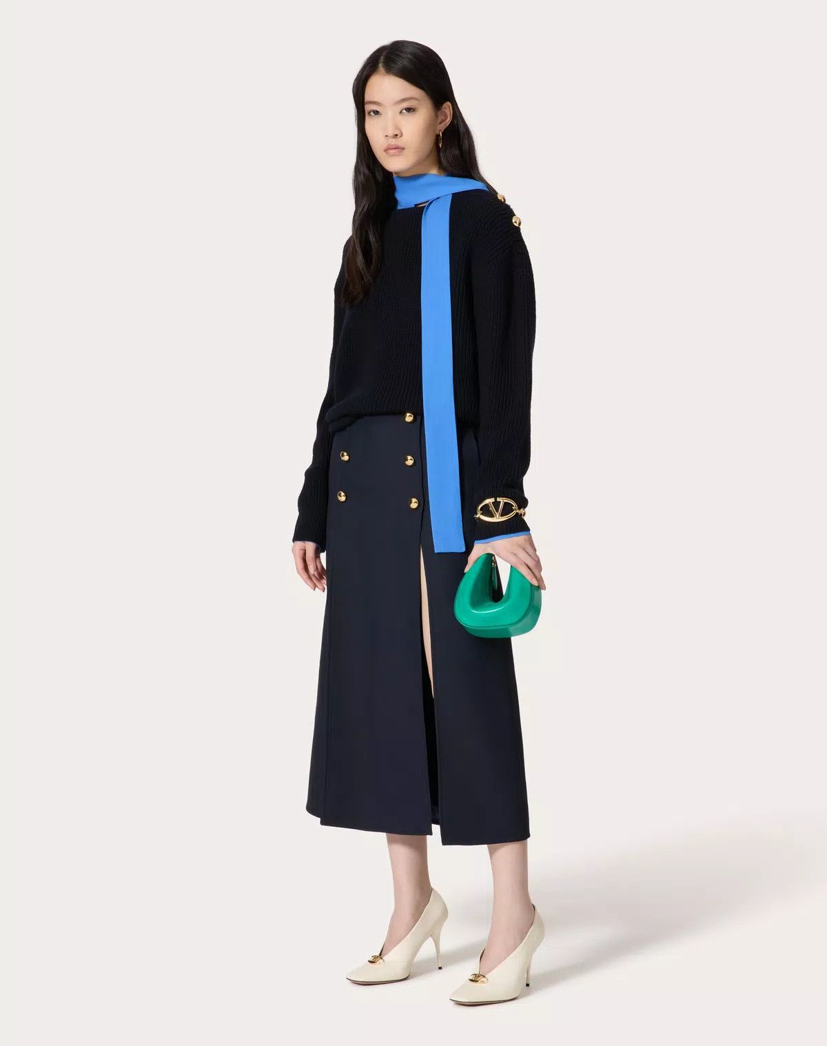 Valentino oc11z0725 Size:OS/Bag In Nappa Leather With Chain in Green Size ONE SIZE - 8 Thumbnail
