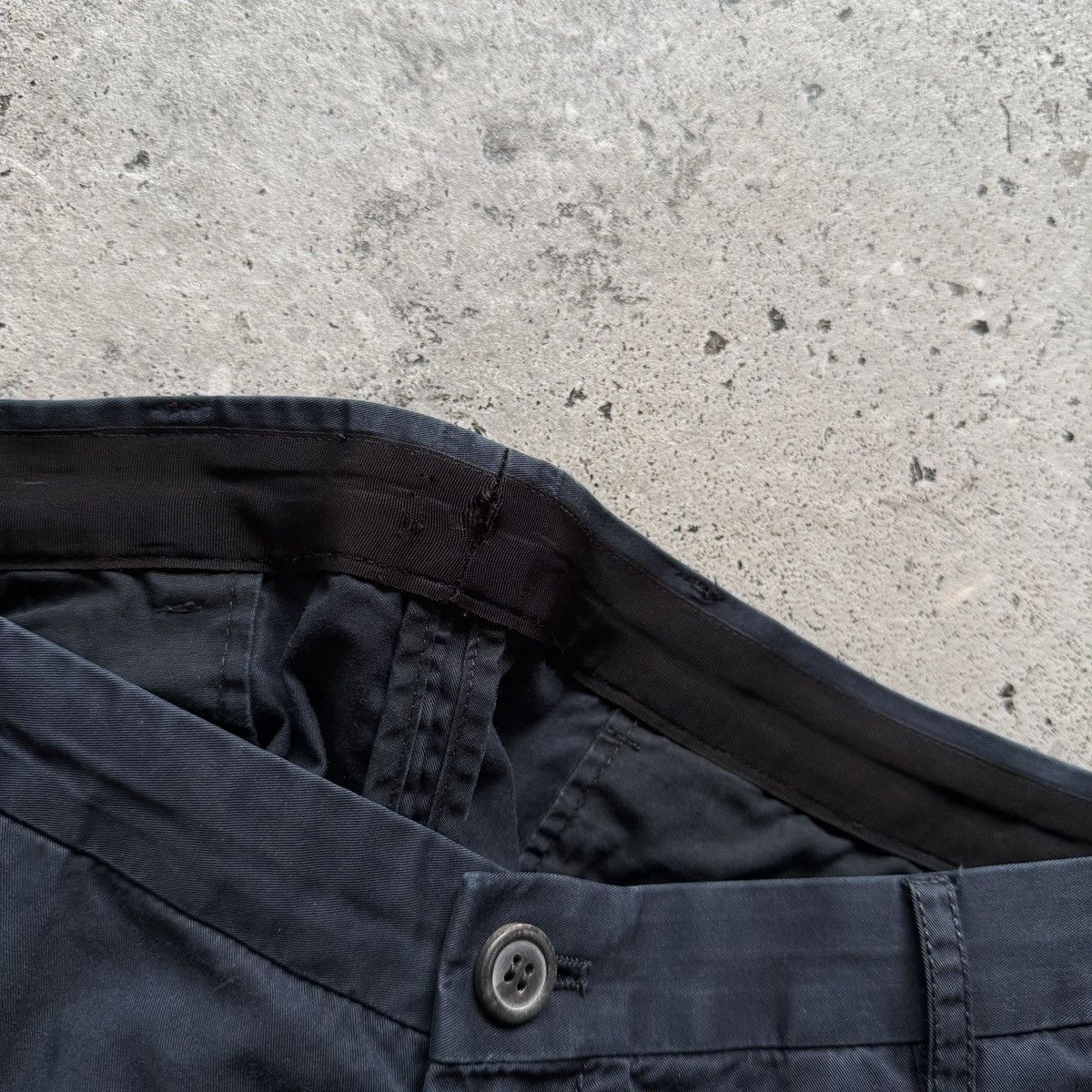 Lanvin Lanvin Mens Navy Blue Ankle Zip Casual Chino Trousers Pants Size US 30 / EU 46 - 8 Thumbnail