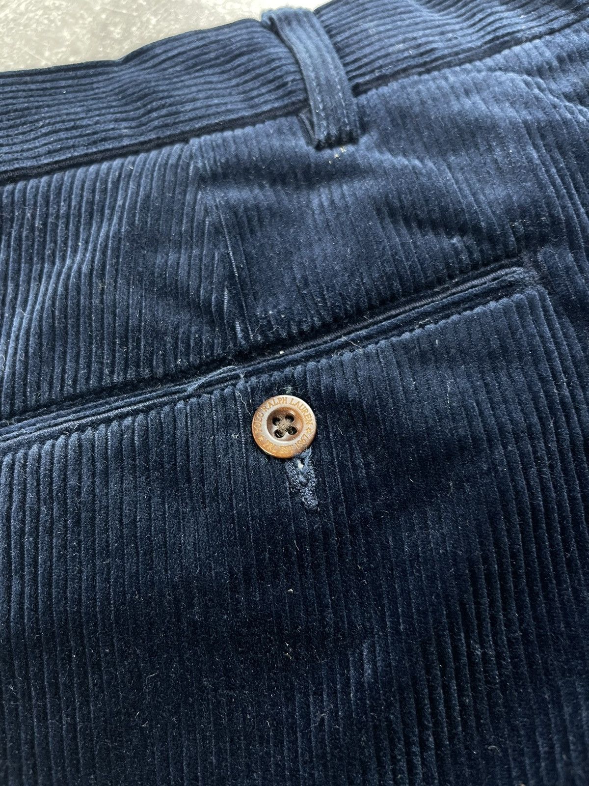 Polo Ralph Lauren Ralph Lauren Blue Luxury Preston Fit Corduroy Pants Size US 38 / EU 54 - 10 Thumbnail