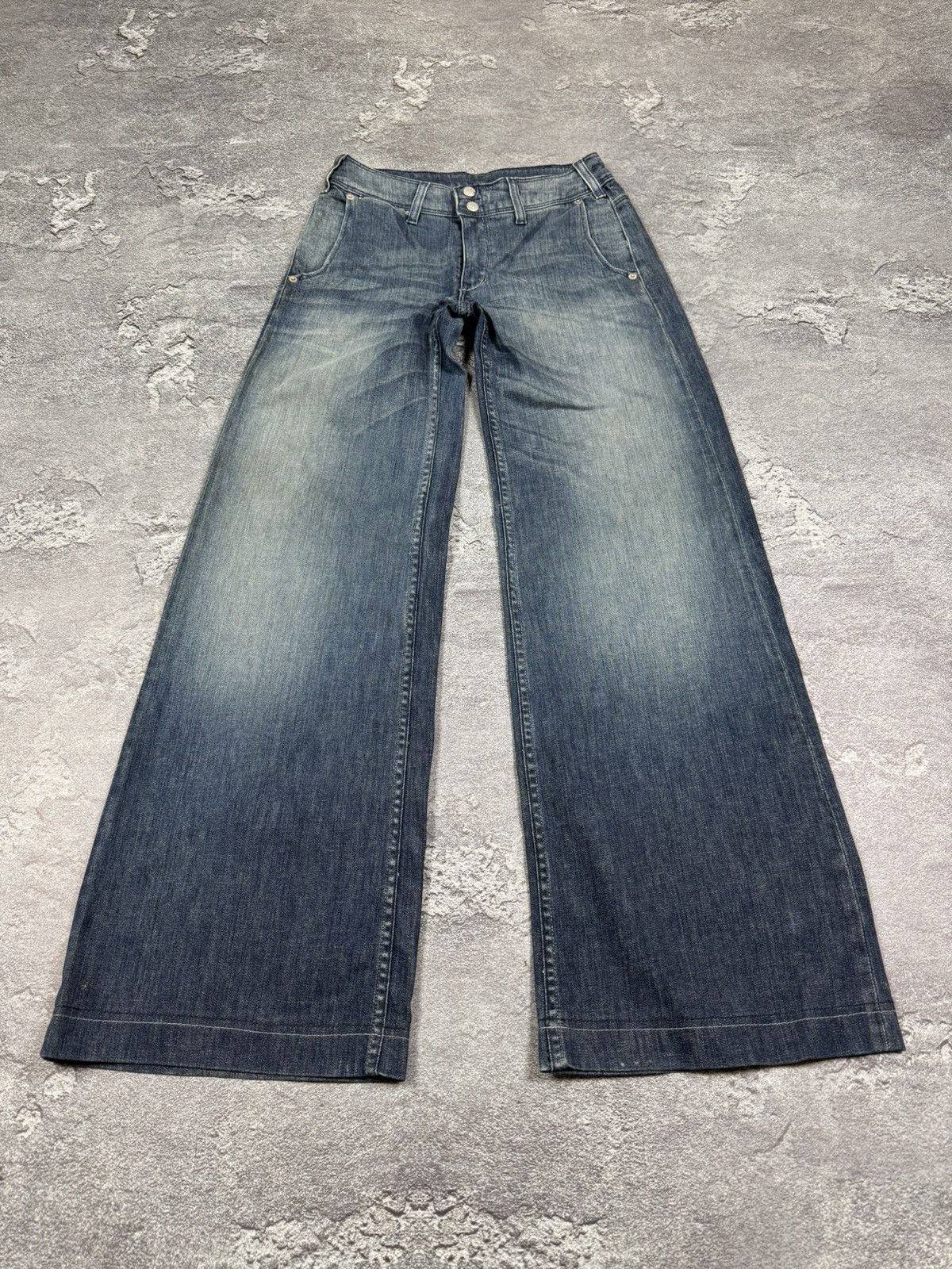If Six Was Nine Y2K 2000s Levis Engineer Flared Bootcut Washed Jeans Size 28 Size US 28 / EU 44 - 5 Thumbnail