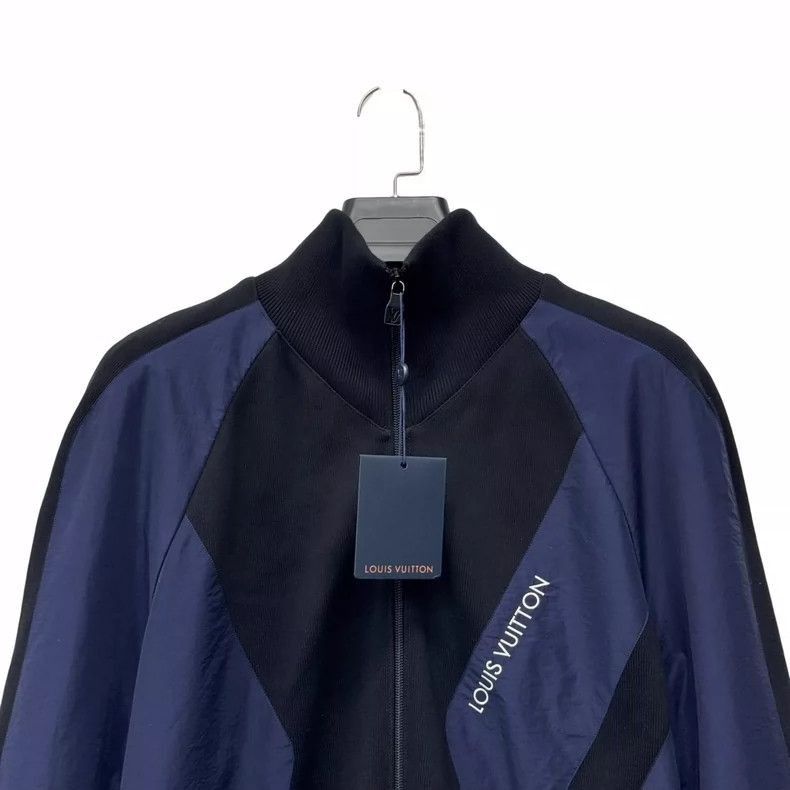 Louis Vuitton Louis Vuitton Blue Black Logo Jacket -2505 Size US XL / EU 56 / 4 - 2 Thumbnail