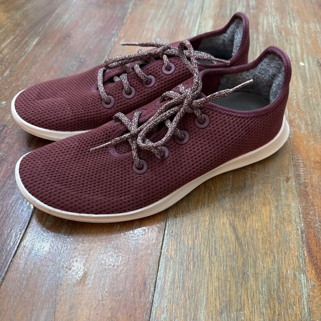 Allbirds Allbirds Men's Maroon Tree Runners Sneakers Size 9 Size US 9 / EU 42 - 3 Thumbnail